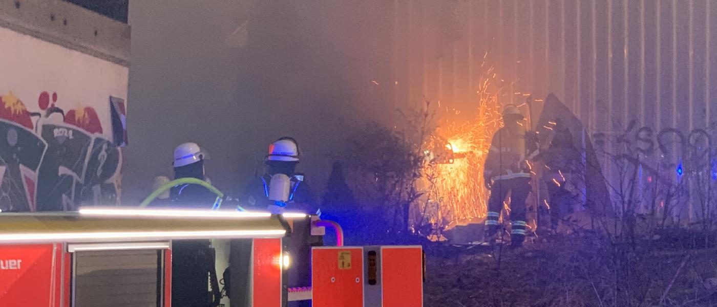 Großbrand in Bahrenfeld